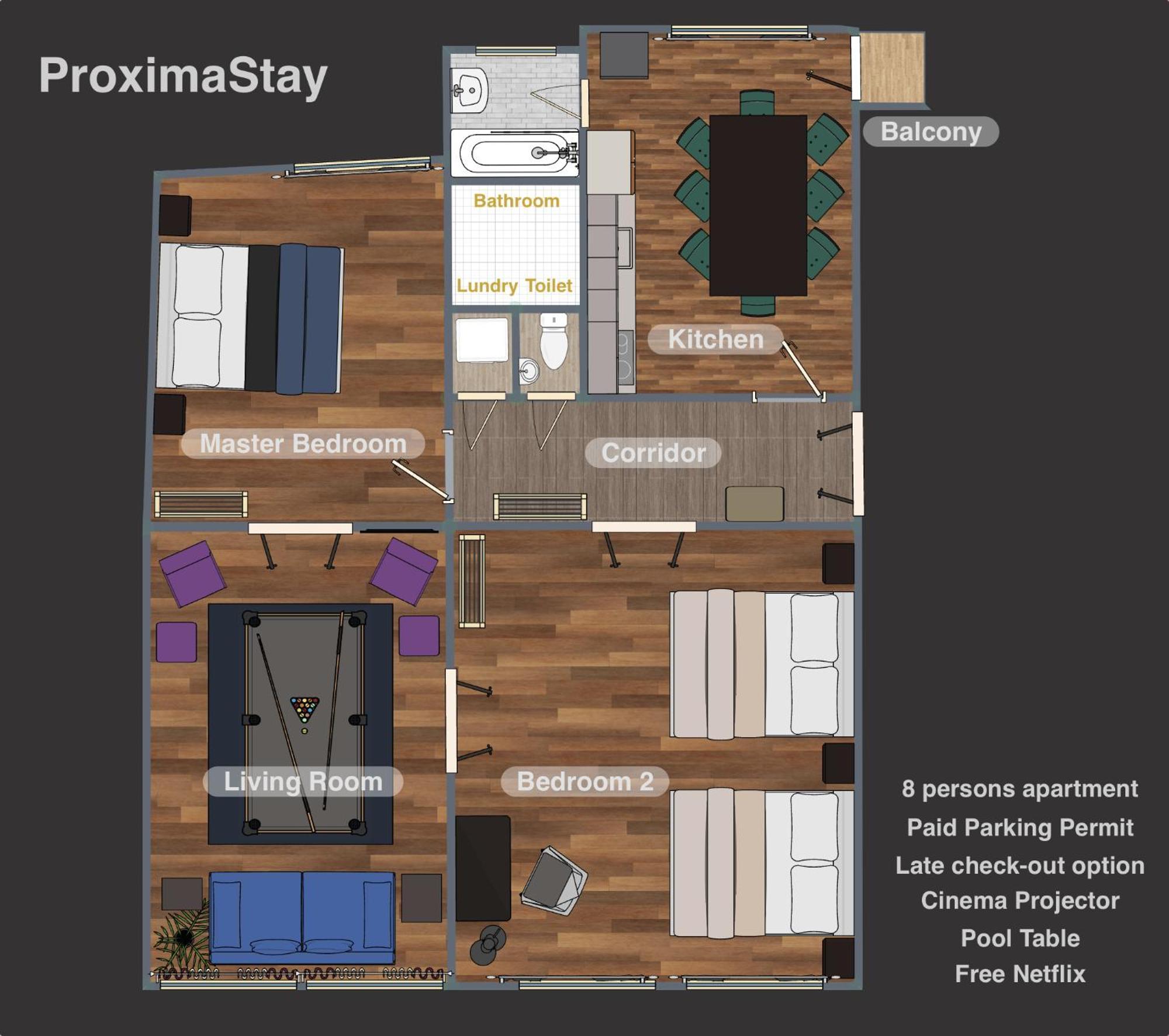 Apartament Proxima Downtown - Pool Table And Cinema Projector Praga